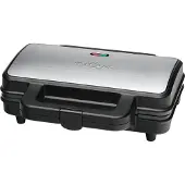 ProfiCook PC-ST 1092 -voileipägrilli, 900 wattia, 4 viipaletta, Musta, ruostumaton teräs