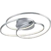 TRIO Lighting Led Gale, himmennettävä, Alumiini/harmaa/sinkki, Olohuone/ruokailutila, Metalli, Moderni