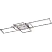 TRIO Irvine LED kattovalaisin 3000-6500K 60W 105cm harjattu teräs