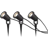 TRIO Ubangi maapiikkivalaisimet 3xGU10 11cm antrasiitti