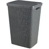 Curver JUTE 58L pyykkikori Tummanharmaa