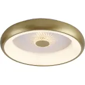 JUST LIGHT Led Vertigo, himmennettävä, Messinki/kulta, Olohuone/ruokailutila, Metalli, Moderni