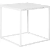 House Nordic Rasa - Side Table, White, White Frame 45X45X45 Cm - White - ONE SIZE