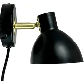 Dyberg Larsen Design-seinävalaisin Lilje, Musta, Olohuone/ruokailutila, Metalli, Design