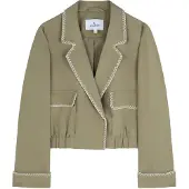 Scalpers Bleiseri khaki / valkoinen
