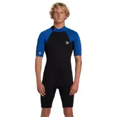 Billabong Foil 2/2 Mm Lyhythihainen Shorty-märkäpuku Selkävetoketjulla