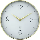 Nextime - Finesse nXt Seinäkello 30,5 cm Kulta/Harmaa