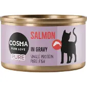 Cosma 24x80g Pure lohi kissan märkäruoka