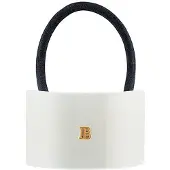 Balmain Hair White Elastique Hair Ring Medium
