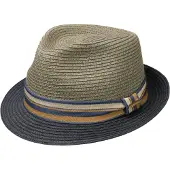 Stetson Licano Toyo Trilby Straw Hat Navy Hatut 59/L