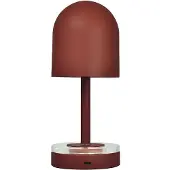 AYTM Luceo-akkulamppu, ruskea, metalli, 24 cm, himmennettävä, IP44 Luceo, himmennettävä, Ruskea/ruoste, Olohuone/ruokailutila, Metalli, Moderni