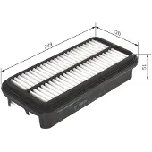 Bosch Ilmansuodatin , 1 457 433 957 - Toyota - Starlet, Paseo