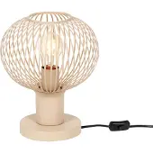 TRIO Moderni metallilankainen pöytävalaisin beige 23 cm - Gila