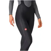 Castelli Espresso Long Black Women's Bib Shorts, Size XS.