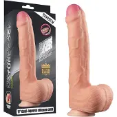 Lovetoy Nature Cock - realistinen kaksikerrosdildo - 28 cm - iho