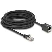 DeLOCK 90320, 1 m, Cat6a, S/FTP (S-STP), RJ-45, RJ-45, Musta