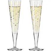 Ritzenhoff Goldnacht Champagneglas, 2 Stk., Sparkle - Nude - 20.5 CL