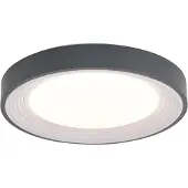 QAZQA Moderni kattovalaisin harmaa valkoisella 38cm sis. LED himmennettävä RGB - Kanton