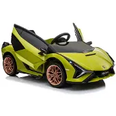 Leggodt Lamborghini Sian 12V lasten sähköauto, vihreä