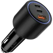 Tech-Protect CC04 3-PORTTISEN AUTOLATURI PD175W MUSTA