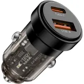 TechProtection CC03 2-PORT CAR CHARGER PD30W/QC3.0 BLACK