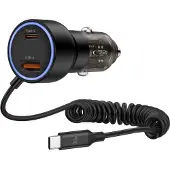 Tech-Protect CC03 95W kaksiporttinen autolaturi - musta