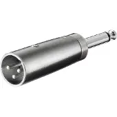 Pro AV Adapter Jack 6.3mm - XLR silver (JAB-857174)