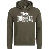 Lonsdale Collegepaita 'Fremington' vihreä / valkoinen