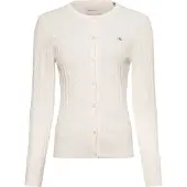 Gant for woman. 4800103 Off-white ecru knit cardigan (XXL), Casual, Cotton