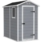 Keter GARDEN HOUSE MANOR 4x6 harmaa/valkoinen 130 x 192 x 198cm