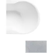 Besco Kylpyamme Navia Glam Silver, 140 x 75 cm, grafiitinväriset yksityiskohdat
