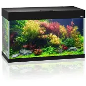 Aquael Akvaario Opti Set 125L, musta, varusteineen