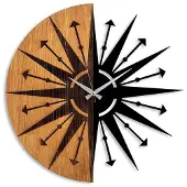 Opviq Seinäkello Wooden Clock 75