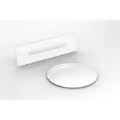 Besco Kylpyamme Amber Glam Silver, 170 x 80 cm, valkoiset yksityiskohdat