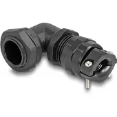 DeLOCK 60595, Musta, Muovi, 1 kpl, Kulmikas, PG13.5, 9 mm