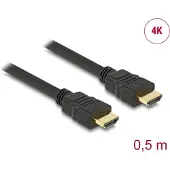DeLOCK HDMI - HDMI cable 0.5m black (84751)