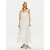 ONLY Onllou Life Emb Strap Ankel Dress Ptm - White - XS