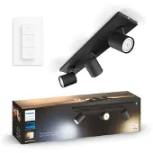 Philips Hue Runner white ambiance -älyspottivalaisin, 3-osainen, musta, BT, 3 x 4,2 W