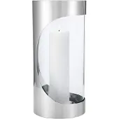 Georg Jensen Chrome contours hurricane-kynttilälyhty 33 cm Ruostumaton teräs