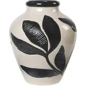 Broste Copenhagen Herbert maljakko 40 cm Black-rainy day green