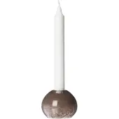ERNST kynttilänjalka lasi Ø7,5 cm Ruskea