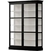 Lindebjerg Design V2 Vitriinikaappi Honkapuu Musta