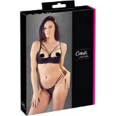 Cottelli Pitsinen Half-Cup Alusasusetti - Musta - L