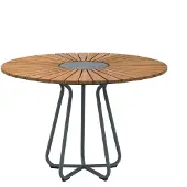 Houe Circle ruokapöytä 110 cm alumiini / bambu