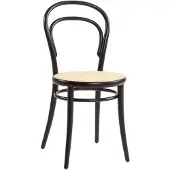 TON No 14 Ruokapöydän Tuoli / Rottinki - Tuolit Pyökki Musta - 315 014-004624