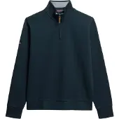 Superdry for man. M2014078A Half-zip pique sweatshirt Core navy (XXL), Casual, Cotton