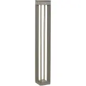 LES JARDINS LED-aurinkovalaisin Borne anturilla, 90 cm, harmaa Borne, himmennettävä, Alumiini/harmaa/sinkki, Alumiini, pollarivalaisin - katuvalaisin