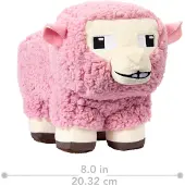 Mattel Minecraft: Pink Sheep Plush (20cm) (JFP56)