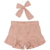 The New - Olinam Shortsit Adobe Rose Aop - Vaaleanpunainen