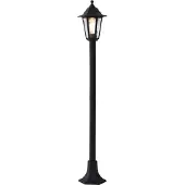 QAZQA Klassinen ulkopylväs musta 122cm IP44 - New Haven Hammered